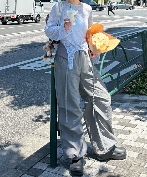 Alley Tokyo(アリートーキョー)の「コルセットパラシュートパンツ(その他パンツ・レディース・グレー/レッド/カーキ/ピンク/ブラック/ブラウン・FREE)」の17枚目の写真