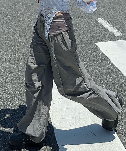 Alley Tokyo(アリートーキョー)の「コルセットパラシュートパンツ(その他パンツ・レディース・グレー/レッド/カーキ/ピンク/ブラック/ブラウン・FREE)」の13枚目の写真