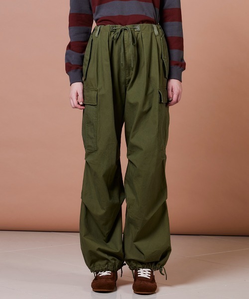 DOUBLE STANDARD CLOTHING（ダブルスタンダードクロージング）の「ミリタリーポプリン カーゴパンツ（カーゴパンツ・レディース・カーキ・38/36）」の3枚目の写真