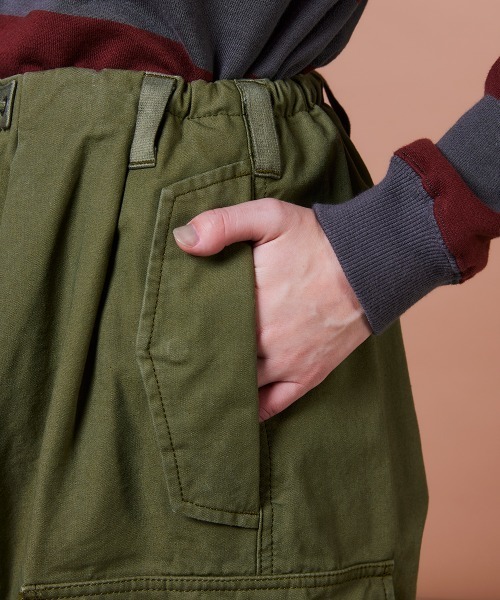 DOUBLE STANDARD CLOTHING（ダブルスタンダードクロージング）の「ミリタリーポプリン カーゴパンツ（カーゴパンツ・レディース・カーキ・38/36）」の8枚目の写真