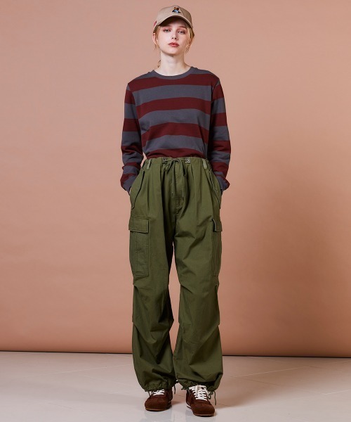 DOUBLE STANDARD CLOTHING（ダブルスタンダードクロージング）の「ミリタリーポプリン カーゴパンツ（カーゴパンツ・レディース・カーキ・38/36）」の15枚目の写真