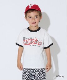 b・ROOM | 【Disney】【カイテキ天竺】アソートプリントリンガーTシャツ(Tシャツ/カットソー)