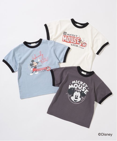b・ROOM（ビールーム）の「【Disney】【カイテキ天竺】アソートプリントリンガーTシャツ（Tシャツ/カットソー・キッズ・オフホワイト/ブルーグレー/チャコール・120cm/130cm/110cm/150cm/140cm/100cm）」の22枚目の写真