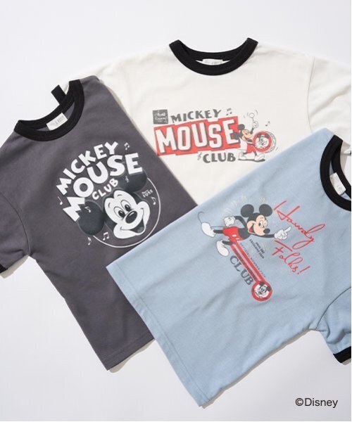 b・ROOM（ビールーム）の「【Disney】【カイテキ天竺】アソートプリントリンガーTシャツ（Tシャツ/カットソー・キッズ・オフホワイト/ブルーグレー/チャコール・120cm/130cm/110cm/150cm/140cm/100cm）」の16枚目の写真