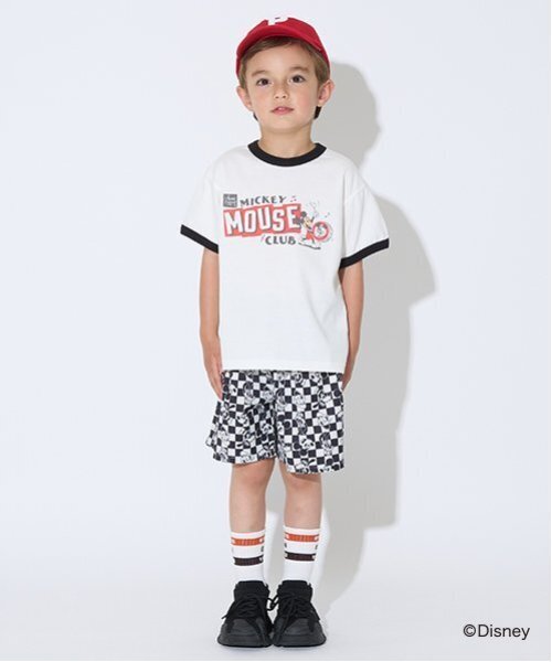 b・ROOM（ビールーム）の「【Disney】【カイテキ天竺】アソートプリントリンガーTシャツ（Tシャツ/カットソー・キッズ・オフホワイト/ブルーグレー/チャコール・120cm/130cm/110cm/150cm/140cm/100cm）」の15枚目の写真