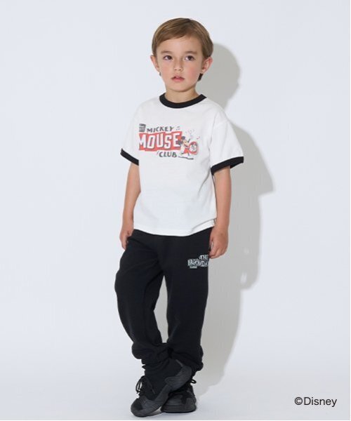 b・ROOM（ビールーム）の「【Disney】【カイテキ天竺】アソートプリントリンガーTシャツ（Tシャツ/カットソー・キッズ・オフホワイト/ブルーグレー/チャコール・120cm/130cm/110cm/150cm/140cm/100cm）」の12枚目の写真