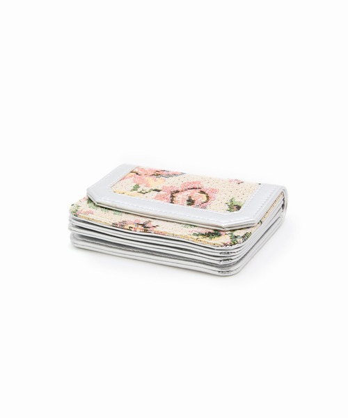 Casselini(キャセリーニ)の「Casselini(キャセリーニ)ジャガードカードケース(カードケース・レディース・サックスブルー/オレンジ/ブラック/ベージュ・FREE)」の17枚目の写真