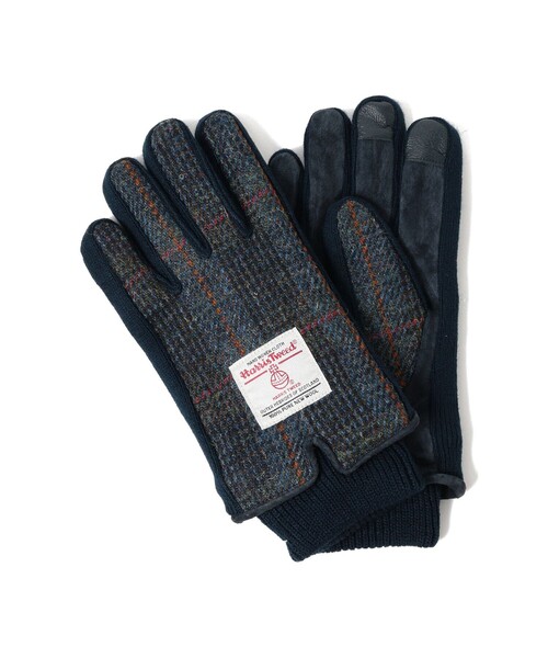 B:MING by BEAMS(ビーミングバイビームス)の「ハリス ツイード グローブ(手袋・メンズ・その他/ブラック/その他1/ネイビー/グレー・ONE SIZE)」の5枚目の写真