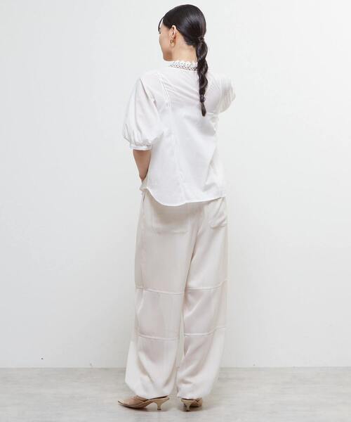 SOFFITTO（ソフィット）の「インド綿レース衿ブラウス（シャツ/ブラウス・レディース・ブラック/オフホワイト/チェリーピンク・FREE）」の15枚目の写真