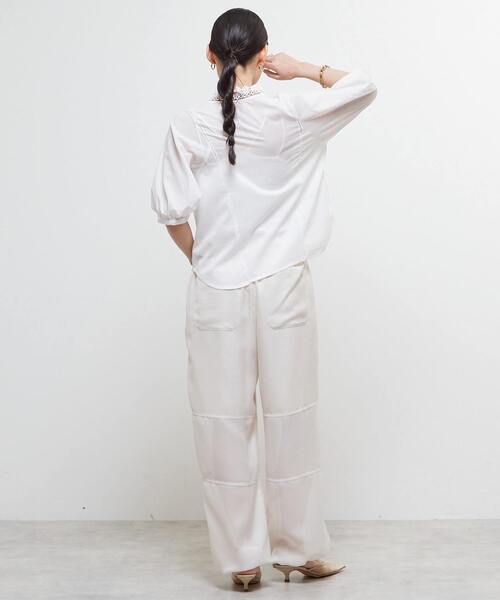 SOFFITTO（ソフィット）の「インド綿レース衿ブラウス（シャツ/ブラウス・レディース・ブラック/オフホワイト/チェリーピンク・FREE）」の16枚目の写真