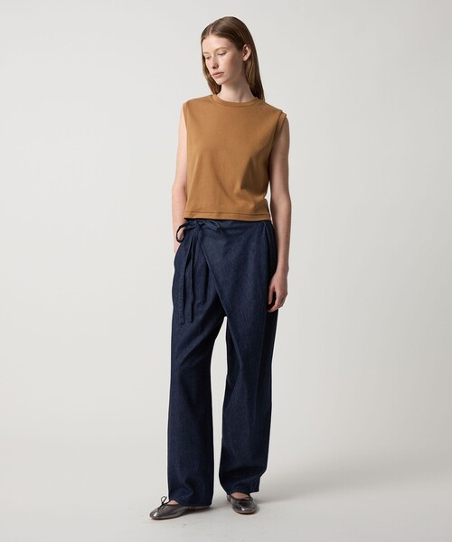 Steven Alan ライトオンス デニム クロスオーバー パンツ M Steven Alan＞ライトオンスデニム クロスオーバー パンツ