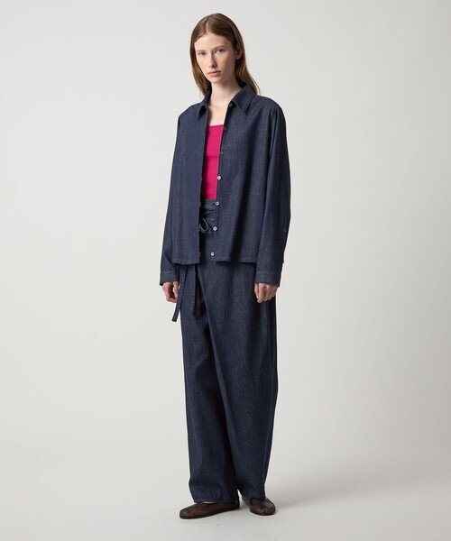 Steven Alan デニム ショート ベスト　ライトオンクロスオーバーパンツ Steven Alan デニム ショート ベスト ライトオンクロスオーバー