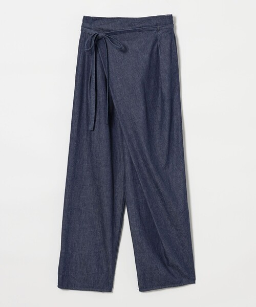 日本製 Steven Alan ライトオンス デニム クロスオーバー パンツ Steven Alan＞ライトオンスデニム クロスオーバー パンツ