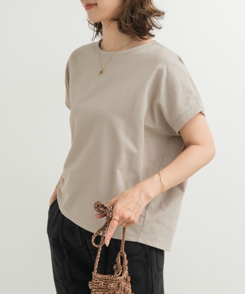 アーバンリサーチSONNY LABEL後ろボタンリネン100%プルオーバー セール】リネンタッチBACKボタンプルオーバー（Tシャツ