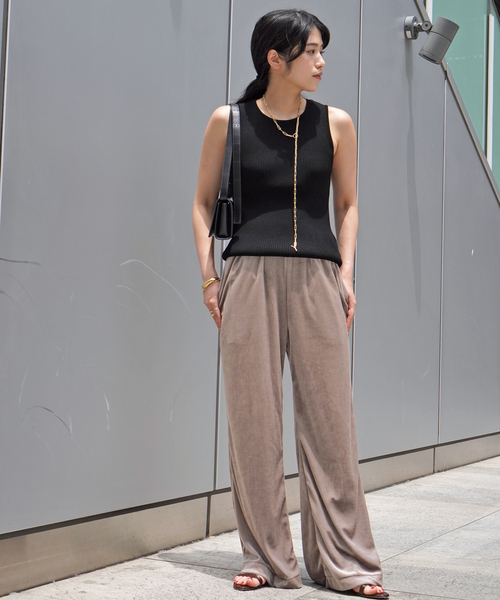 EVERYDAY I LIKE.(エヴリディアイライク)の「ALFRED Knitted Tank(ニット/セーター・レディース・ホワイト/ブラック・FREE)」の5枚目の写真