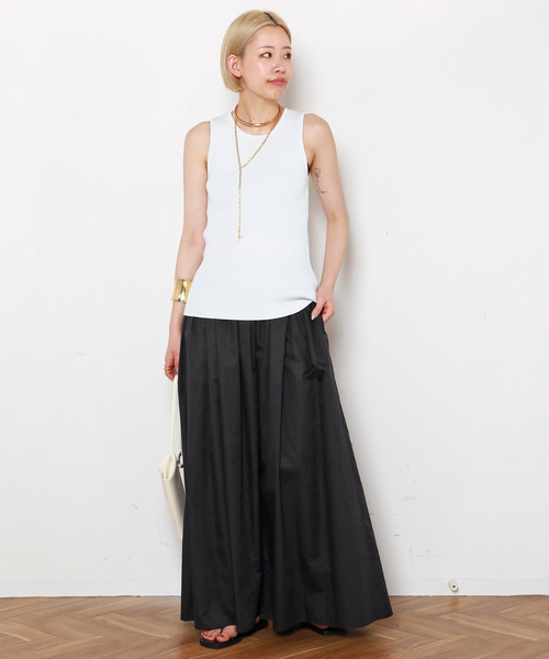 EVERYDAY I LIKE.(エヴリディアイライク)の「ALFRED Knitted Tank(ニット/セーター・レディース・ホワイト/ブラック・FREE)」の10枚目の写真