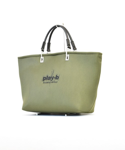 FUNALIVE(ファンアライブ)の「play-b 3way メッシュ ハンドバッグ L Size(ハンドバッグ・メンズ・ブラック/ホワイト系2/カーキ系2/カーキ/ホワイト系1/グレー系その他/オフホワイト/グレー/チャコールグレー/ベージュ系1/ベージュ/カーキ系1/グレー系1/ホワイト系3/モカ/サンドベージュ/ダークグレー・FREE)」の17枚目の写真