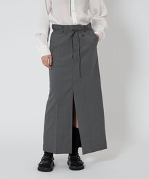 ASTRAET アストラット　コットンスカート ASTRAET＞ストライプ ウエストゴム マキシスカート（スカート