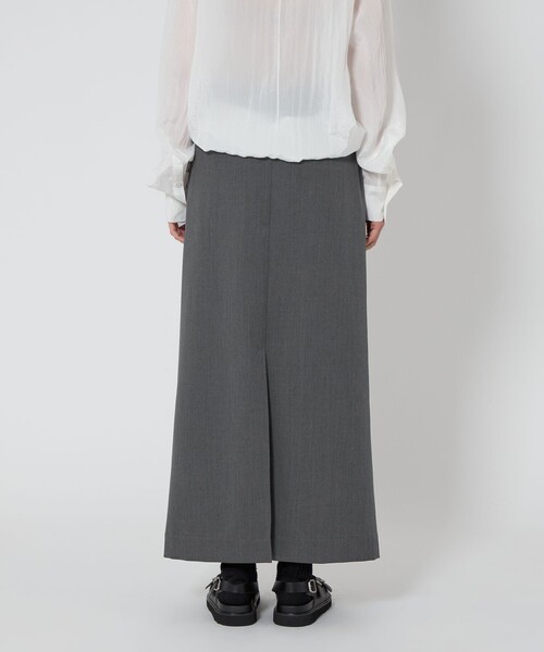 ASTRAET(アストラット)の「<ASTRAET>ウエストドローコード スリット タイトスカート(スカート・レディース・ブラック/グレー系・1/0)」の8枚目の写真