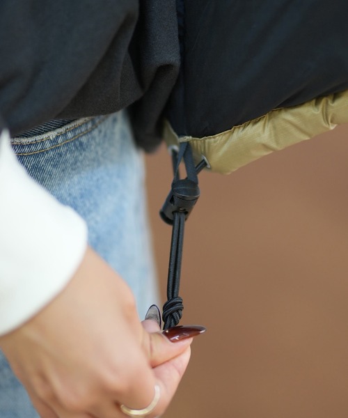 THE NORTH FACE（ザノースフェイス）の「THE NORTH FACE/ザ・ノース・フェイス NUPTSE VEST ダウンベスト ヌプシベスト 撥水 NDW92557（ダウンベスト・レディース・ブラック/ライトカーキ・S/XL/L/M）」の11枚目の写真