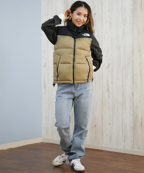 THE NORTH FACE（ザノースフェイス）の「THE NORTH FACE/ザ・ノース・フェイス NUPTSE VEST ダウンベスト ヌプシベスト 撥水 NDW92557（ダウンベスト・レディース・ブラック/ライトカーキ・S/XL/L/M）」の7枚目の写真