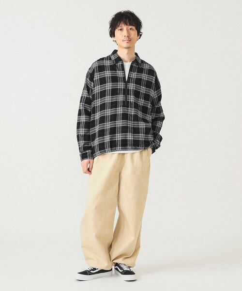EFFE BEAMS◆長袖Tシャツ/--/レーヨン/WHT/無地/64-15-03154-357 EFFE BEAMS(エッフェビームス) / 長袖Tシャツ/--/レーヨン/WHT