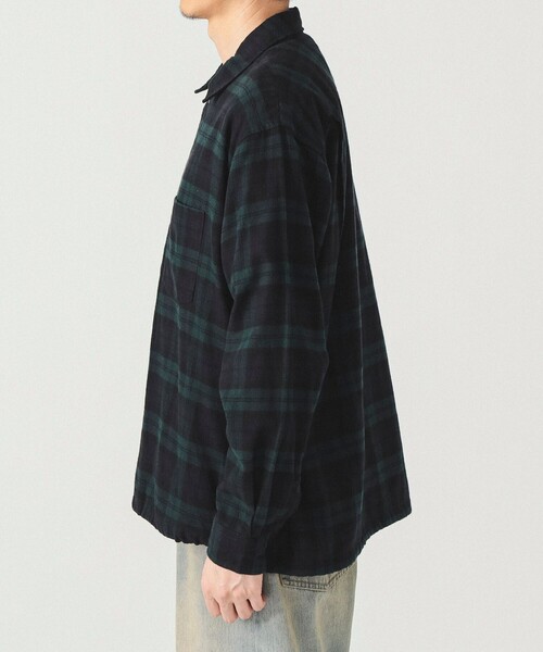 BEAMS（ビームス）の「ワイドフィット チェック プルオーバーシャツ（シャツ/ブラウス・メンズ・グリーン系その他/ブラック系その他・L/XL/S/M）」の15枚目の写真