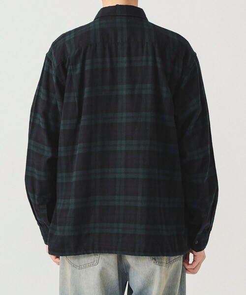 BEAMS（ビームス）の「ワイドフィット チェック プルオーバーシャツ（シャツ/ブラウス・メンズ・グリーン系その他/ブラック系その他・L/XL/S/M）」の16枚目の写真