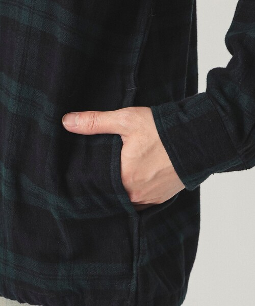 BEAMS（ビームス）の「ワイドフィット チェック プルオーバーシャツ（シャツ/ブラウス・メンズ・グリーン系その他/ブラック系その他・L/XL/S/M）」の20枚目の写真