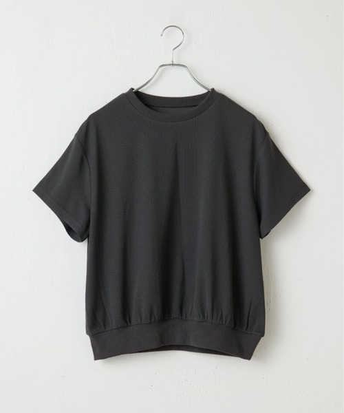 COLONY 2139(コロニートゥーワンスリーナイン)の「ミニワッフル裾ボリュームルオーバー(Tシャツ/カットソー・レディース・ブラウン/ブラック/チャコールグレー/ホワイト・FREE)」の3枚目の写真