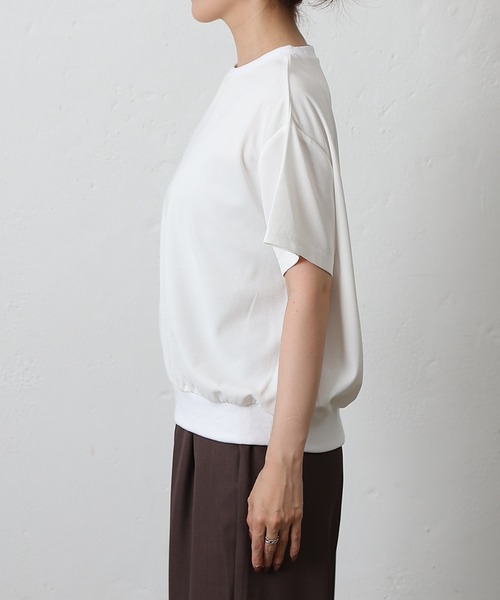 COLONY 2139(コロニートゥーワンスリーナイン)の「ミニワッフル裾ボリュームルオーバー(Tシャツ/カットソー・レディース・ブラウン/ブラック/チャコールグレー/ホワイト・FREE)」の22枚目の写真