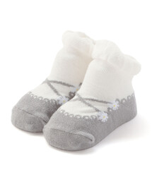 SLAP SLIP BABY | お花バレエシューズ風ソックスベビー(9~12cm)(ベビーシューズ/ベビーソックス)