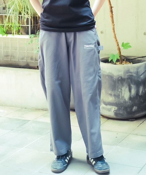 THRASHER(スラッシャー)の「PAINTER PANTS/THRASHERスラッシャーペインターパンツ(その他パンツ・メンズ・ベージュ/グレー/ワンウォッシュ・MEDIUM/LARGE/X-LARGE)」の2枚目の写真