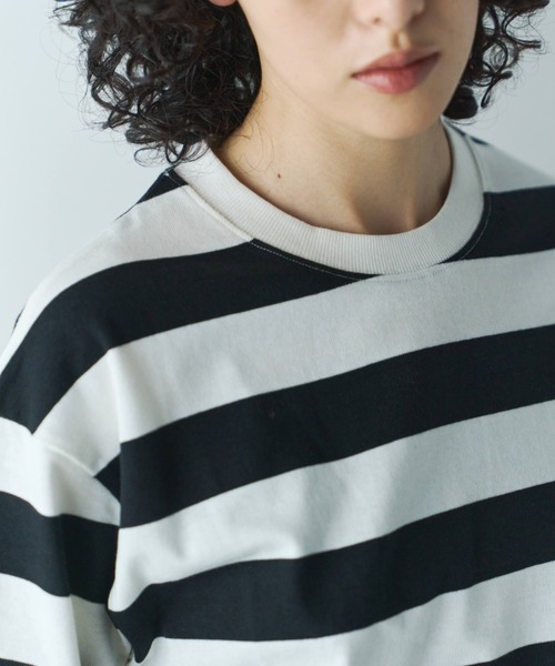 Libra Cue（リブラ キュー）の「ビックシルエットボーダーTシャツ（Tシャツ/カットソー・レディース・その他1/その他2・FREE）」の13枚目の写真