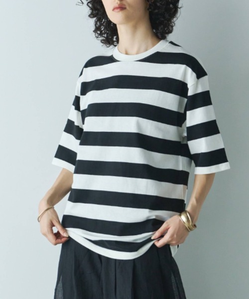 Libra Cue（リブラ キュー）の「ビックシルエットボーダーTシャツ（Tシャツ/カットソー・レディース・その他1/その他2・FREE）」の12枚目の写真