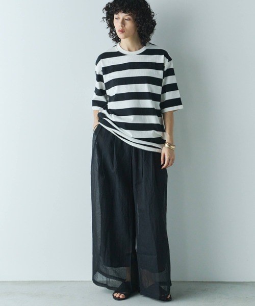 Libra Cue（リブラ キュー）の「ビックシルエットボーダーTシャツ（Tシャツ/カットソー・レディース・その他1/その他2・FREE）」の15枚目の写真