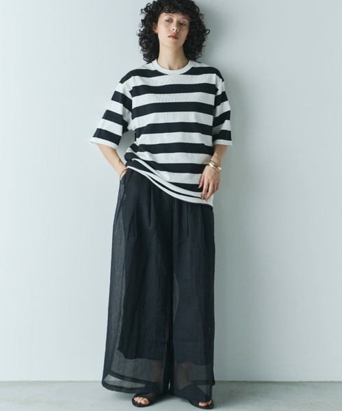 Libra Cue（リブラ キュー）の「ビックシルエットボーダーTシャツ（Tシャツ/カットソー・レディース・その他1/その他2・FREE）」の16枚目の写真