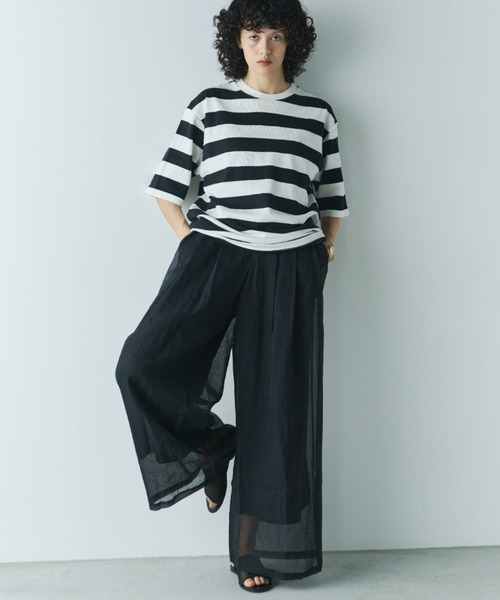 Libra Cue（リブラ キュー）の「ビックシルエットボーダーTシャツ（Tシャツ/カットソー・レディース・その他1/その他2・FREE）」の17枚目の写真