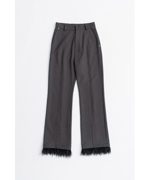 PRANK PROJECT（プランクプロジェクト）の「フェザーヘムパンツ / Feather Hem Pants（その他パンツ・レディース・グレー/ブラック・36/38）」の22枚目の写真