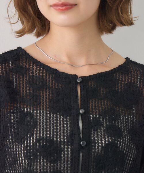 RETRO GIRL(レトロガール)の「フラワー刺繍メッシュカーデ(カーディガン/ボレロ・レディース・ブラウン/ブラック/ナチュラル/ピンク・FREE)」の16枚目の写真