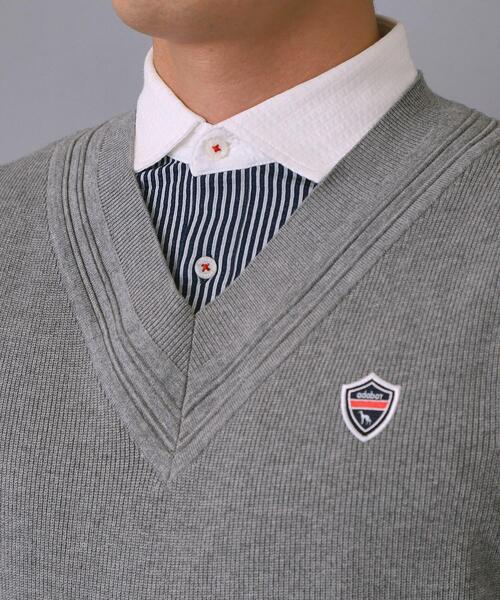 adabat(アダバット)の「【新レーベル ADABAT NAVY】トラディショナルニットベスト(ベスト・メンズ・グレー/ネイビー・50/48/46)」の14枚目の写真