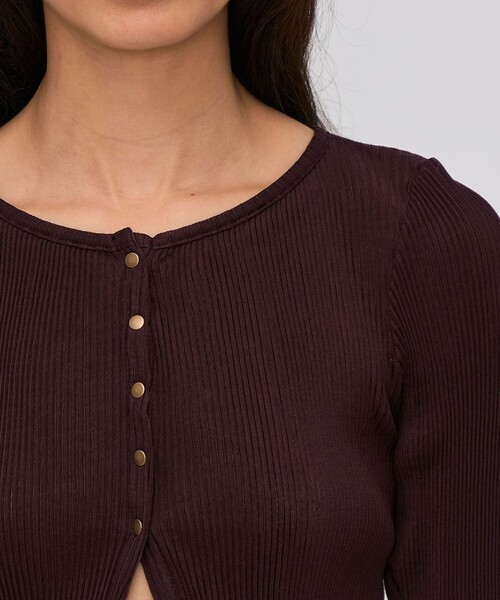 プリーツコットン ショートカーディガン（カーディガン/ボレロ