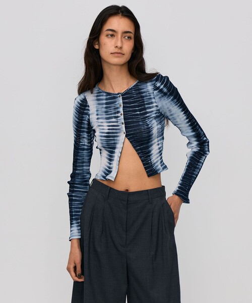 プリーツコットン ショートカーディガン（カーディガン/ボレロ