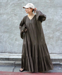 ドゥーズィエムクラス　 Organic Cotton ドレス　ブラウン ☆Deuxieme Classe Royal Organic Cottonドレス