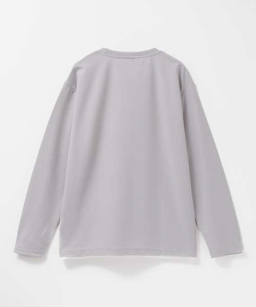 NAVY（ネイビー）の「NAVY 時短フェイクレイヤード カルゼダブルクルーネック長袖Tシャツ（Tシャツ/カットソー・メンズ・ネイビー/ブラウン/チャコールグレー/グレー・XL/L/M/S）」の6枚目の写真