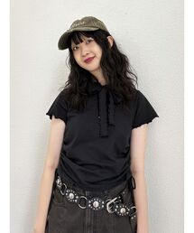 「jouetie」 半袖ブラウス MEDIUM ブラック レディース jouetie 「jouetie」 半袖ブラウス MEDIUM ブラック レディース