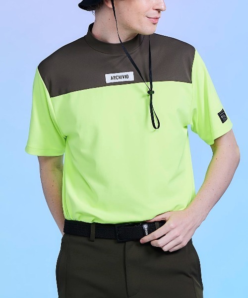 archivio(アルチビオ)の「<MENS>【メンズ】胸切替UV冷感プルオーバー(Tシャツ/カットソー・メンズ・ブラック/ブルー/イエロー/ホワイト/レッド・LL/L/M)」の5枚目の写真