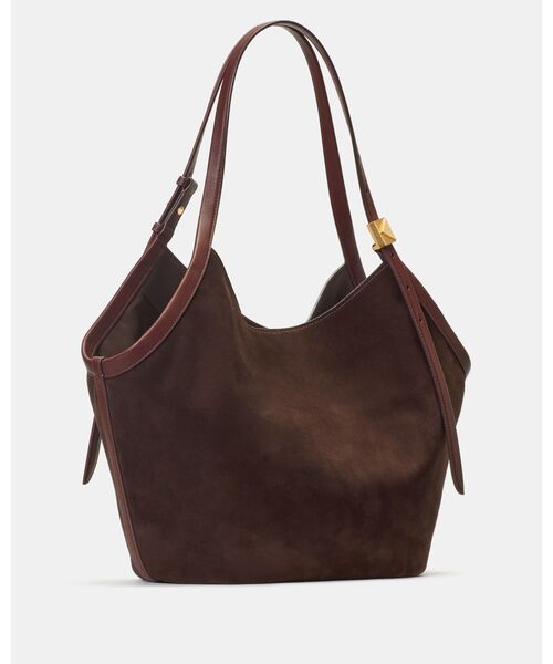 kate spade new york（ケイトスペード ニューヨーク）の「デコ スエード チューリップ トート バッグ（トートバッグ・レディース・ブラウン・ONESIZE）」の3枚目の写真