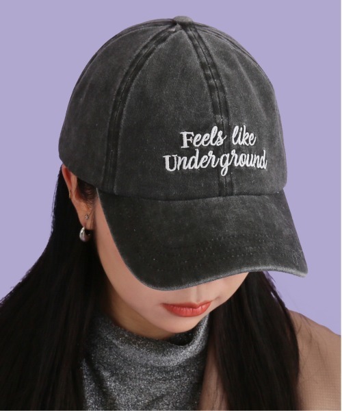 CONTROL FREAK(コントロールフリーク)の「CONTROL FREAK / CTFK(コントロールフリーク/シーティーエフケー)ピグメントロゴキャップ(キャップ・レディース・ブラック/ブラウン/ベージュ・FREE)」の2枚目の写真