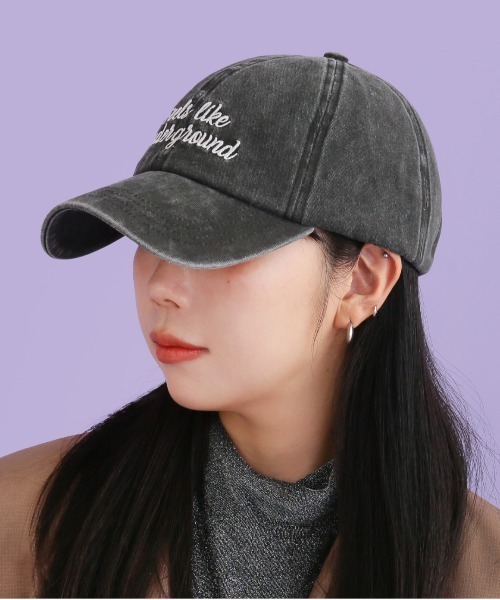 CONTROL FREAK(コントロールフリーク)の「CONTROL FREAK / CTFK(コントロールフリーク/シーティーエフケー)ピグメントロゴキャップ(キャップ・レディース・ブラック/ブラウン/ベージュ・FREE)」の5枚目の写真